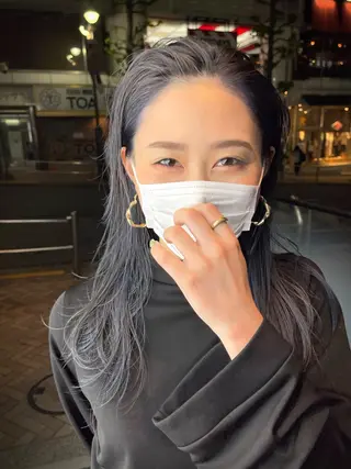 セミロング カラー 狩野 孝太郎のヘアスタイル