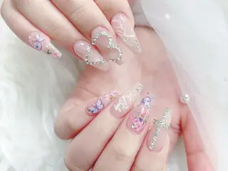 ネイル MoMoA Nail ネイル長さ出し専門店のネイルデザイン