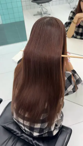 セミロング 縮毛矯正特化 髪質改善辻良輝のヘアスタイル