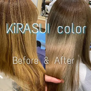 セミロング カラー RIRI💛 ママ美容師👶🏻のヘアスタイル