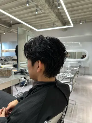ショート パーマ メンズ ASUKA/メンズ パーマ特化/千歳烏山のヘアスタイル