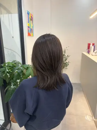 ミディアム パーマ 八木 諒哉のヘアスタイル