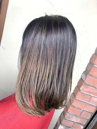ミディアム カラー パーマ ヘアアレンジ メンズ キッズ マツエク・マツパ 髪質改善 艶髪🔵フセナオヤのヘアスタイル