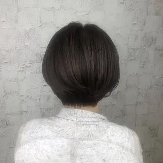 ショート 小顔レイヤー/ ベージュ🤍Rieのヘアスタイル