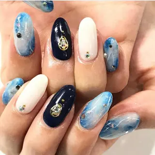 ネイル 渋谷/チップ長さ出し 👑アプレgel-xのネイルデザイン