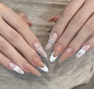 ネイル By moonネイル 🌷ワンホン/韓国風のネイルデザイン