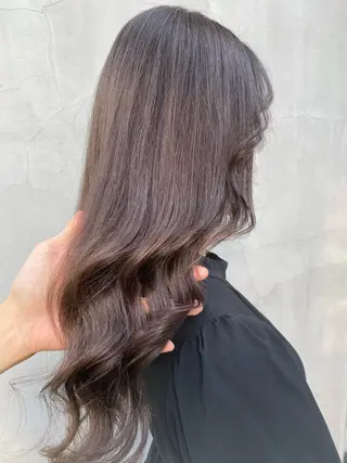 ロング カラー パーマ ヘアアレンジ 中顔面短縮カット🪽 レイヤー🥀コウヘイのヘアスタイル