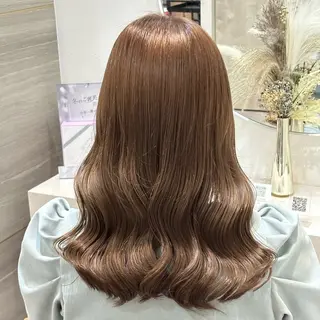 セミロング カラー 🦋Yui🦋透明感 /ベージュ/Wカラーのヘアスタイル