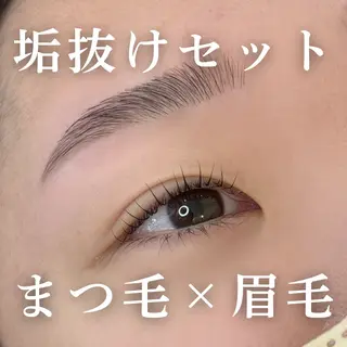 マツエク・マツパ 垢抜け 眉×まつ毛 mizuhaのマツエク・マツパデザイン