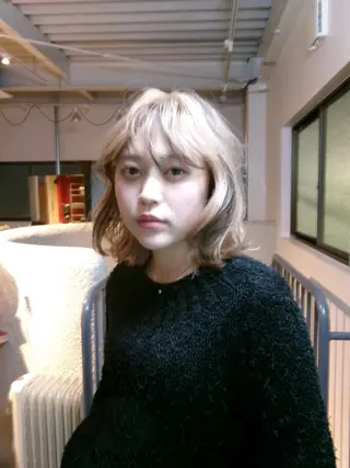 カラー ボブ/くびれショート モデル募集中cocoのヘアスタイル