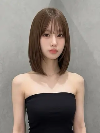 ミディアム カラー 吉田勇人🩶レイヤー •透明感カラー•暗髪のヘアスタイル