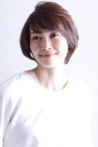 ショート カラー パーマ 髪質改善\艶髪カラー 💐園田さやかのヘアスタイル