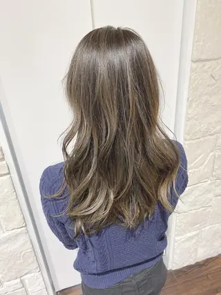 セミロング カラー 川合 勇気のヘアスタイル