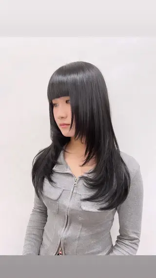 ロング カラー パーマ ヘアアレンジ メンズ 上品＆韓国風 🥀海心🥀のヘアスタイル