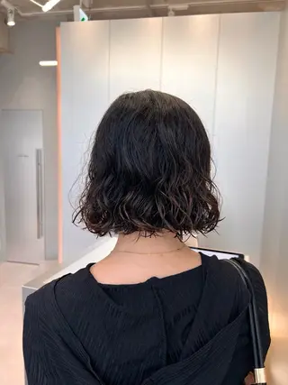 パーマ ボブパーマコテ巻き風 パーマNo1深江秀平のヘアスタイル