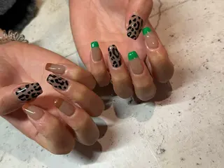 ネイル 韓国/ワンホン/長さ 出しつけ放題🎀のネイルデザイン