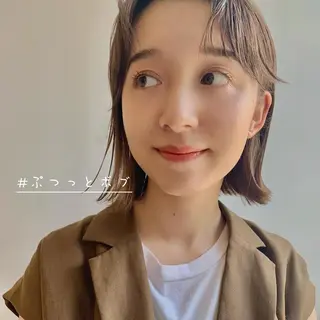 ミディアム パーマ 三矢 ちなつのヘアスタイル