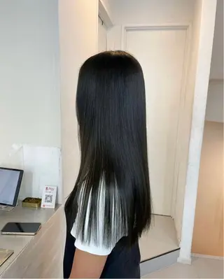 ロング カラー ヘアアレンジ キッズ 🦠デザインカラー/ 魚瀬あおい🦠のヘアスタイル