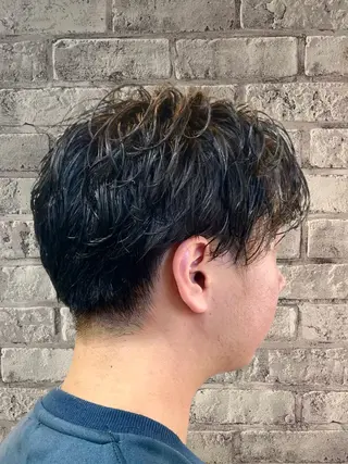 ショート パーマ メンズ Men's特化 ✂️ 垢抜けヘア/宮澤蓮のヘアスタイル