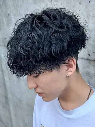 ショート パーマ ヘアアレンジ メンズ fifth 石川 凪のヘアスタイル