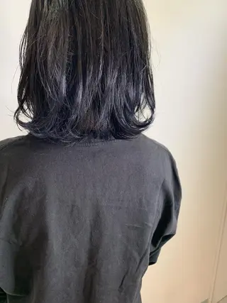 ミディアム カラー 🫧ふじたまゆ🫧 レイヤーカット✂︎のヘアスタイル
