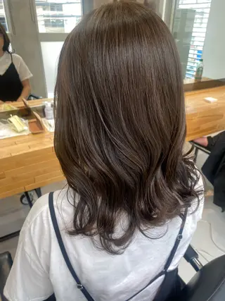 セミロング misa🫧ナチュラ ル縮毛矯正/髪質改善のヘアスタイル