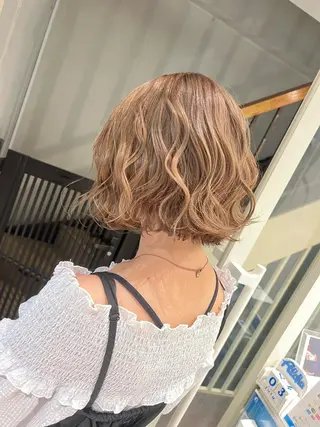 ショート カラー ヘアアレンジ 🏝️ハイトーン× エクステ特化🏝️のヘアスタイル
