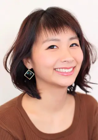 ミディアム カラー パーマ 小西 裕大のヘアスタイル