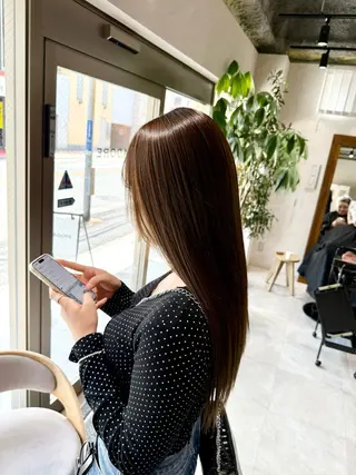 ロング カラー レイヤーカット🫧 ／髪質改善✨TOWAのヘアスタイル