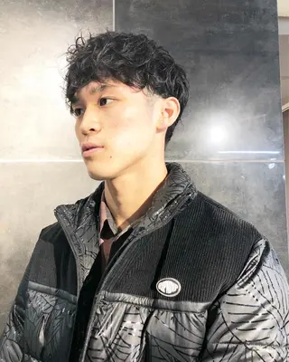 パーマ ヘアアレンジ メンズ メンズ特化✂️栗原 侑也のヘアスタイル
