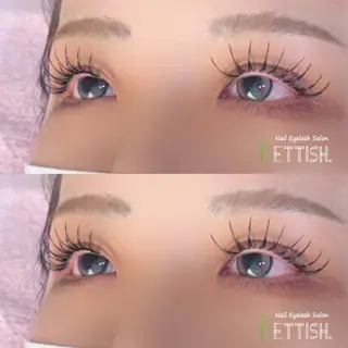 マツエク・マツパ BETTISH🩵 SERIのマツエク・マツパデザイン