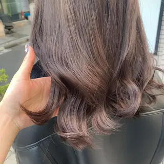 セミロング カラー ヘアアレンジ 🍒暖色✖️レイヤー /Haruna🍒のヘアスタイル