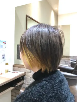 ミディアム カラー ✨関西No1✨ 春木淳也のヘアスタイル