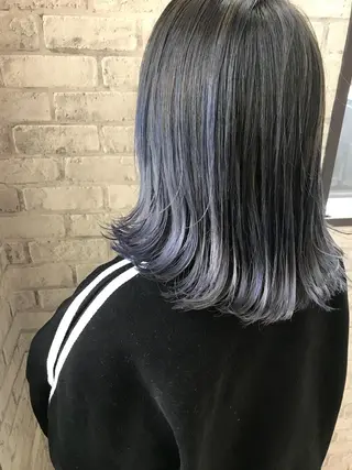 ミディアム カラー Oopsレイヤー 加藤澄都のヘアスタイル
