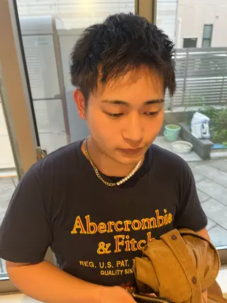 ショート パーマ メンズ shoji༄ mikuのヘアスタイル