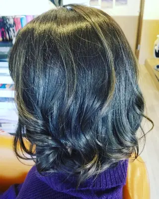 ミディアム カラー spa hair  ark 富井直美のヘアスタイル