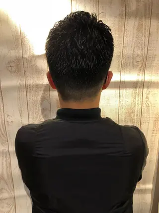 ショート パーマ メンズ 木村 りきのヘアスタイル