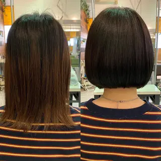 ショート カラー 佐々木 雪菜のヘアスタイル