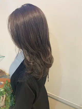 カラー ブリーチしない暖色 カラー🥀杉 優菜のヘアスタイル