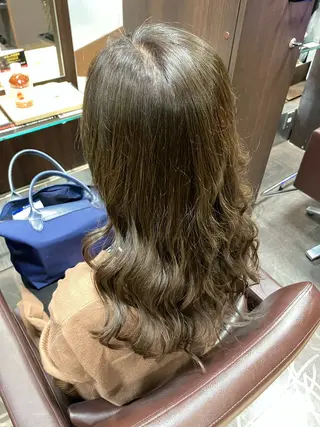 セミロング カラー 小池 穂果/ 府中のヘアスタイル