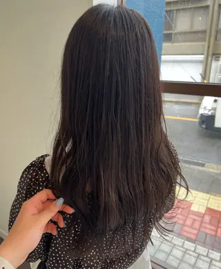 ロング カラー letterby novel はるみのヘアスタイル