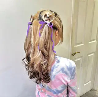 ヘアアレンジ 💖韓国カラー エクステmikotoのヘアスタイル