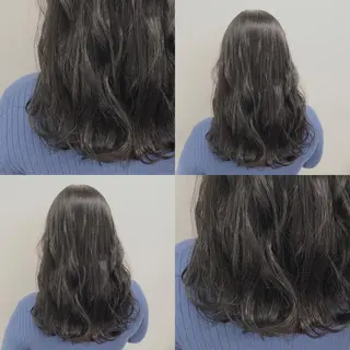 セミロング カラー パーマ ヘアアレンジ メンズ キッズ ネイル マツエク・マツパ 上品＆韓国風 🥀海心🥀のヘアスタイル