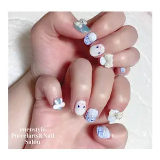 ショート ネイル 🐾enen style 🐾のネイルデザイン