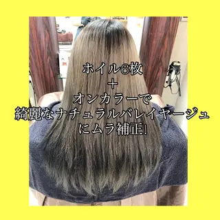 ロング カラー 透明感カラー/韓国 ブリーチ/古橋のヘアスタイル