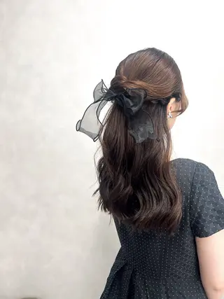 セミロング カラー パーマ ヘアアレンジ 🎨カラー満足度 500%💫ヅル💫のヘアスタイル