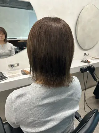 ミディアム 🎀HARU/ボブ/ セット/赤み消し🫧のヘアスタイル