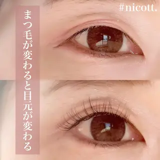 マツエク・マツパ nicott. mayukaのマツエク・マツパデザイン