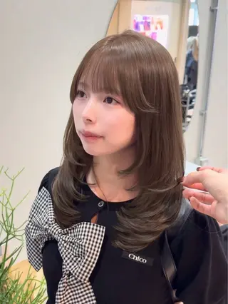 ロング カラー 艶感カラー 🩵レイヤー/紫音のヘアスタイル