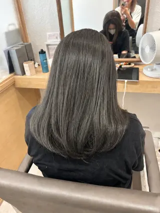 ロング カラー 久木原 ゆりのヘアスタイル
